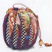 омияге - японская сумочка из лоскутков