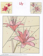лоскутная схема цветы лилии
