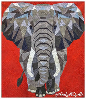 слон лоскутное шитье