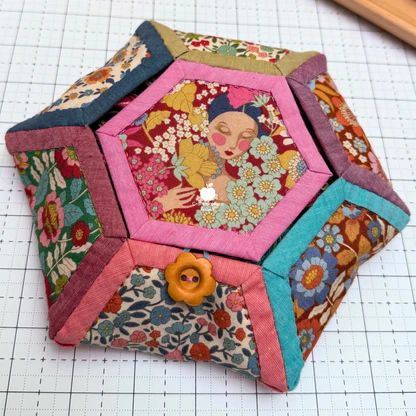 шкатулка пэчворк