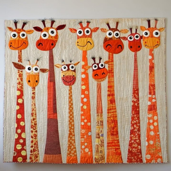 жирафы пэчворк