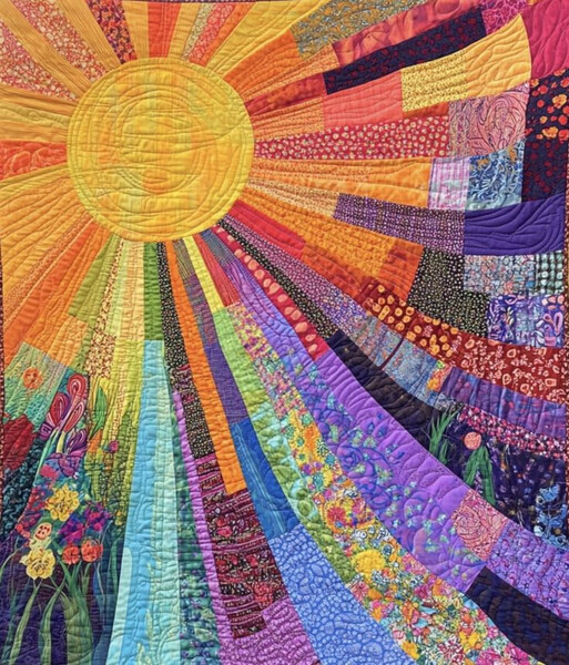 лоскутное шитье солнце